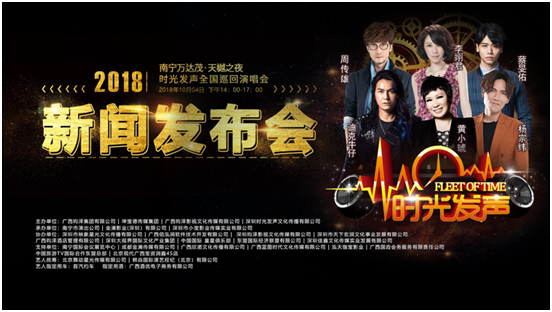 萬達集團攜手坤寶德傳媒集團共同打造《時光發(fā)聲全國巡回演唱會》南寧站